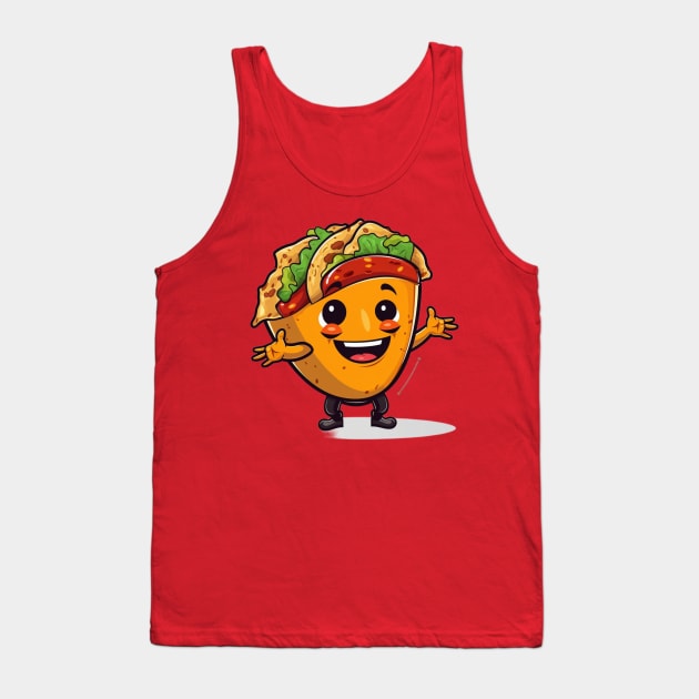 kawaii Taco cehees T-Shirt cute potatofood funny Tank Top by nonagobich